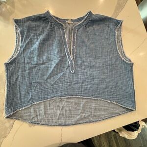 Denim Sleeveless Women's Top